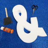 12" Smooth Foam Ampersand (&) Special Character