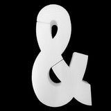 12" Smooth Foam Ampersand (&) Special Character