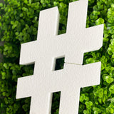 12" Smooth Foam Hashtag Special Character